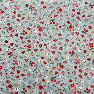 Bitty Blossoms Blue ~ Home Sweet Home by Elea Lutz - Poppie Cotton Fabric : BTHY