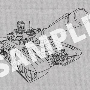 Tank .Svg file for use with laser and other machines