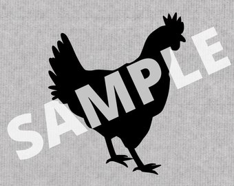 Chicken.Svg file for use with laser and other machines