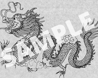 Dragon .Svg file for use with laser and other machines