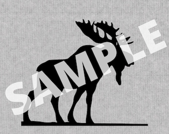 Moose.Svg file for use with laser and other machines