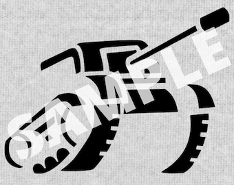 Tank .Svg file for use with laser and other machines