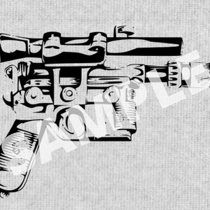 Blaster .Svg file for use with laser and other machines