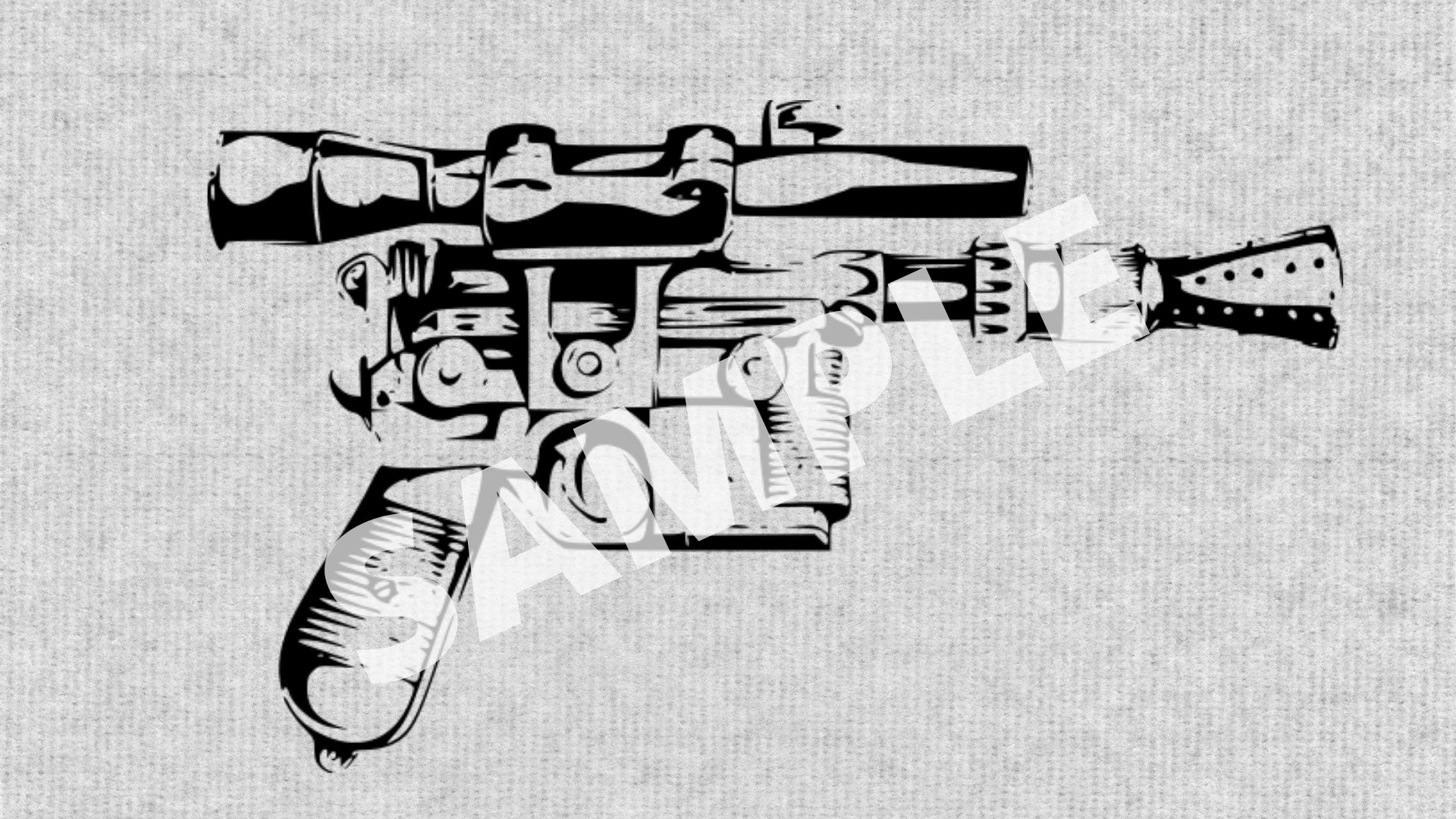Blaster .Svg file for use with laser and other machines