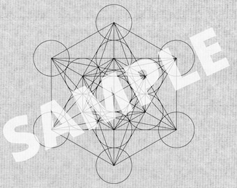 metatrons cube .Svg file for use with laser and other machines