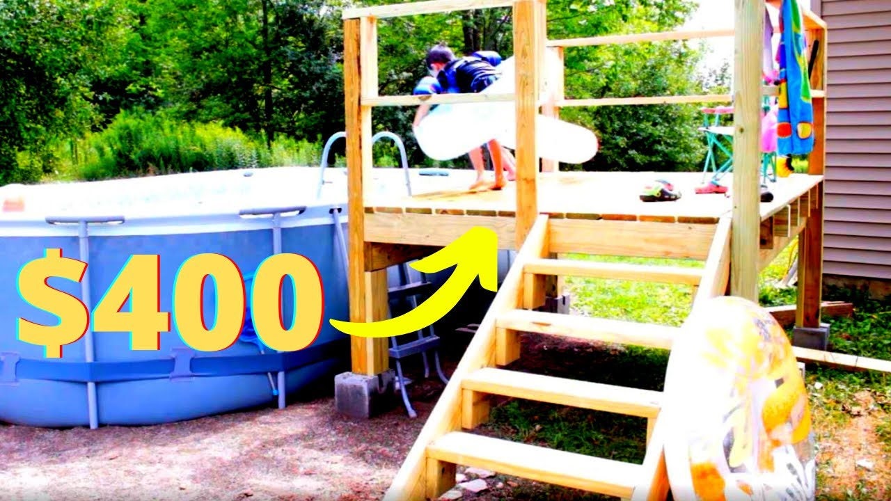Simple 6 x 8 pool deck plans