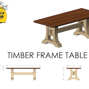 Timber Frame Table Plans