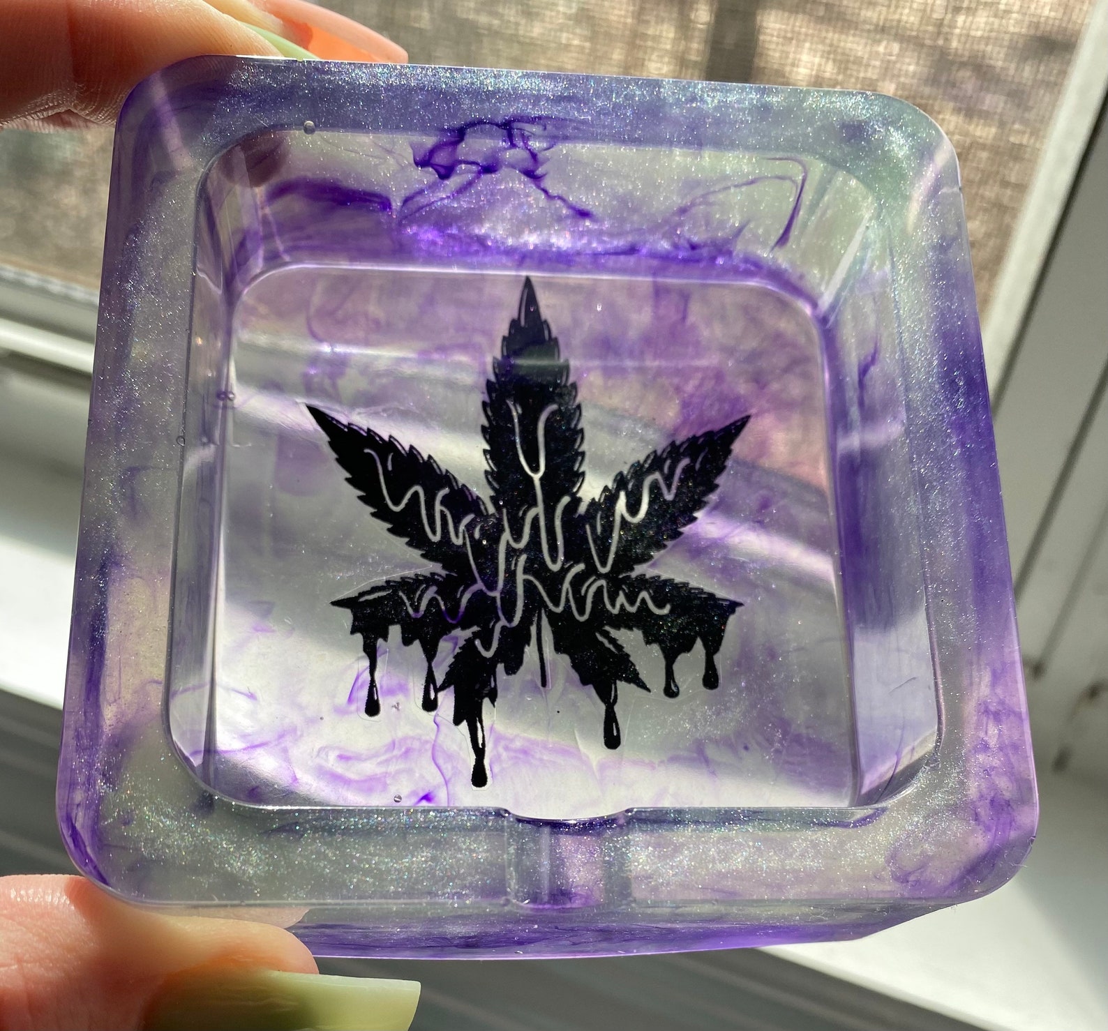 Ashtray Resin Ashtray Weed Ashtray Stoner Ashtray Unique Etsy