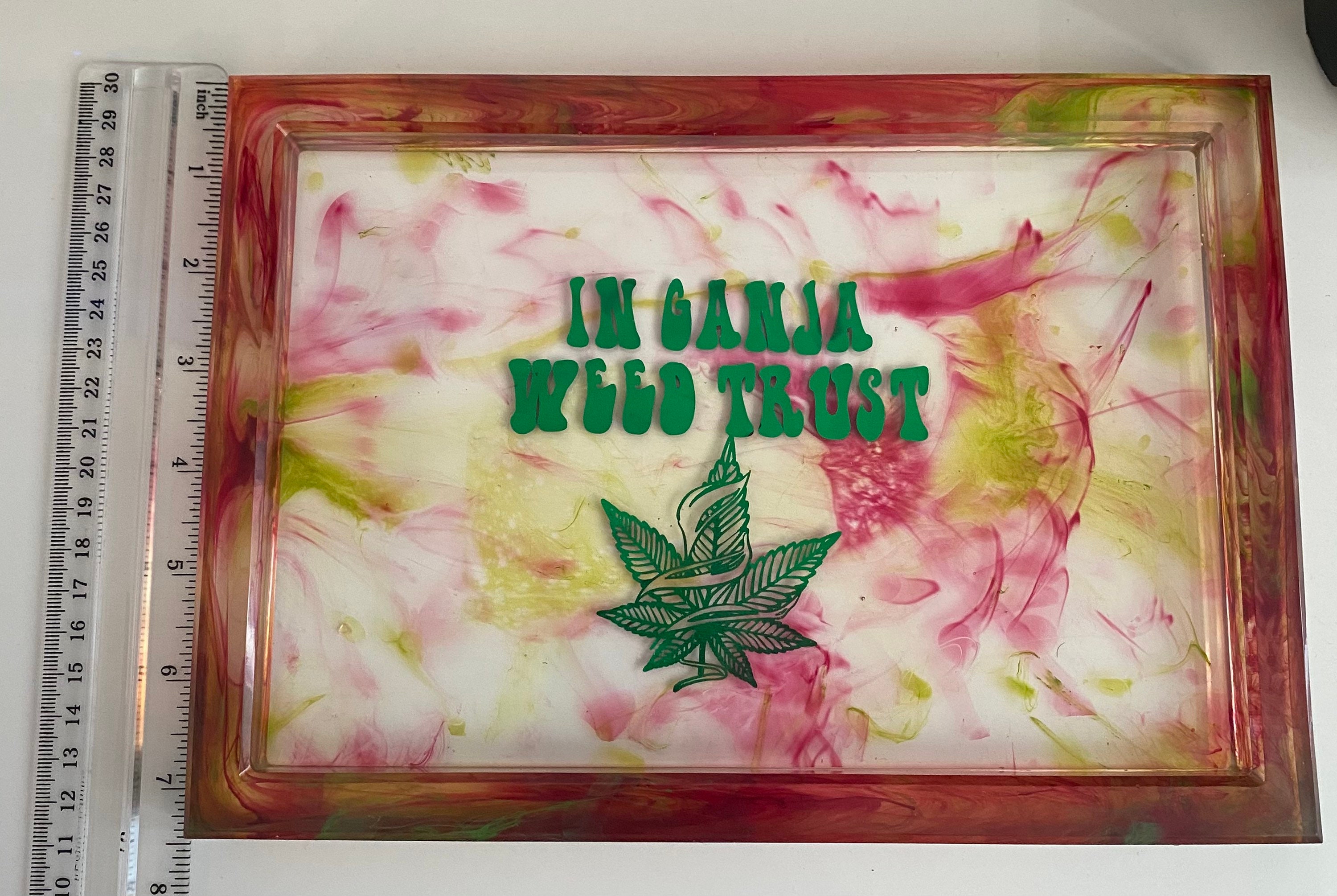 Rolling Tray Resin Rolling Tray Weedtray Full Size Rolling Etsy