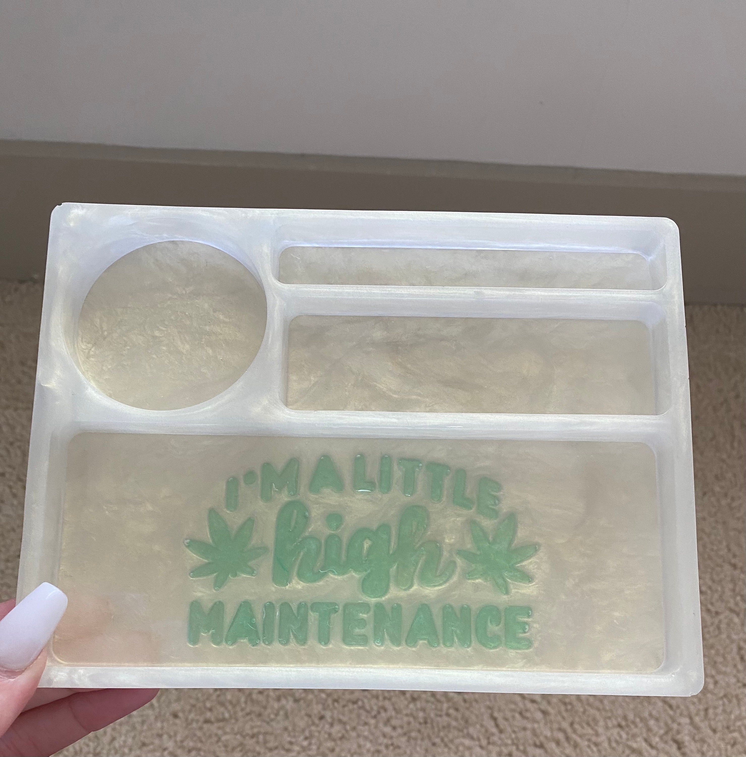 Rolling Tray Set Resin Rolling Tray Resin Ashtray Stash Etsy