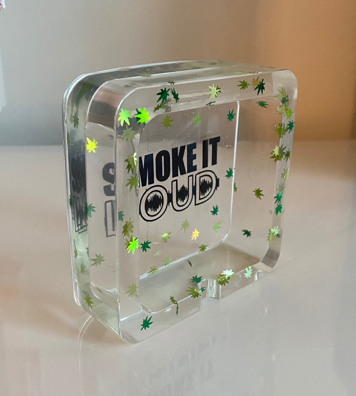 Ashtray Resin Ashtray Glitter Ashtray Weed Ashtray Unique Etsy