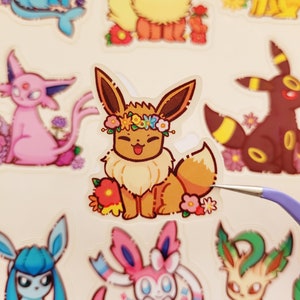 Eeveelutions Holographic Stickers