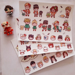 Cute  fighters hographic stickers