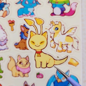 Neo friends Holographic Sticker Sheet