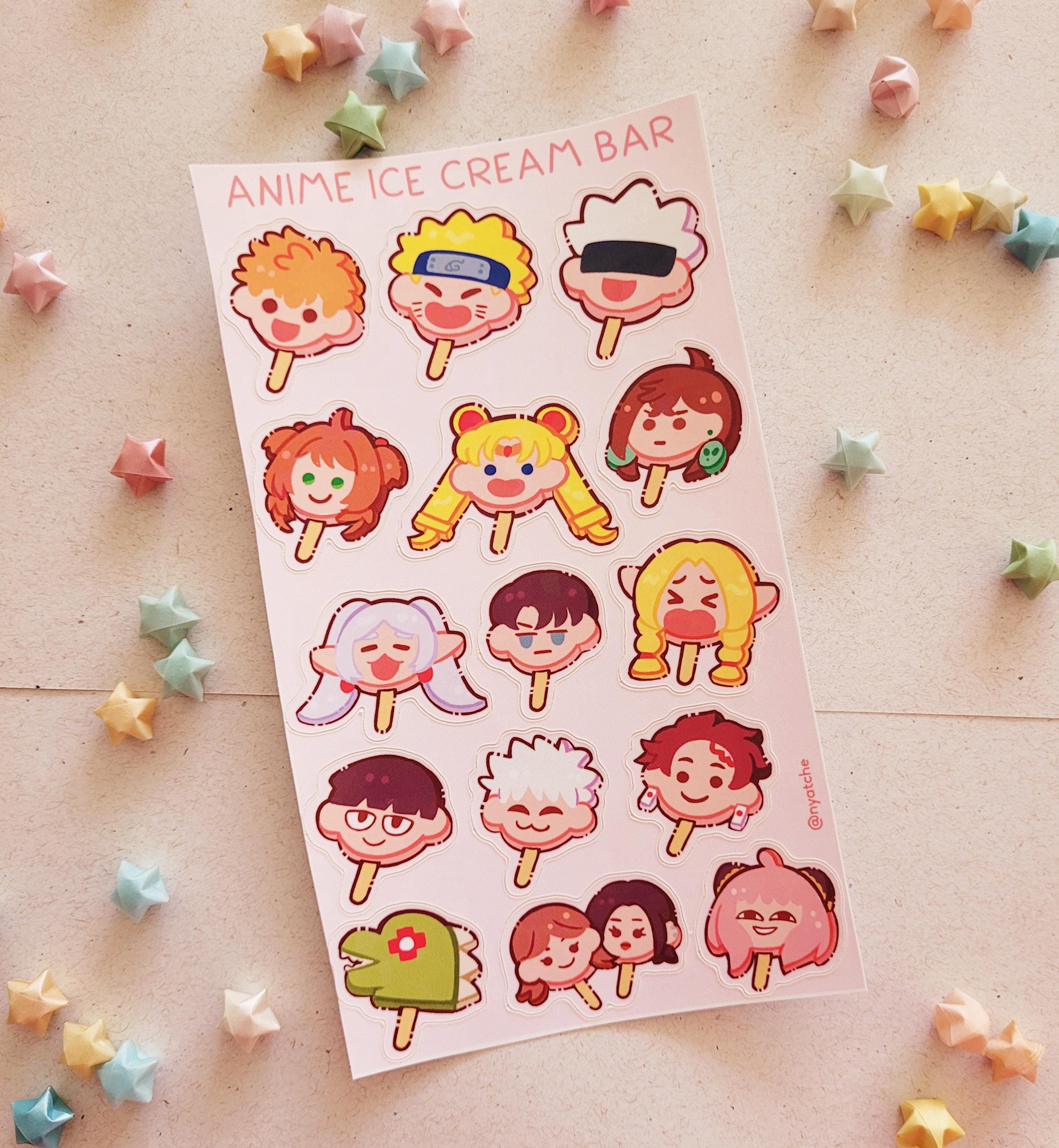 Ice Cream Bars Sticker Sheets - Etsy