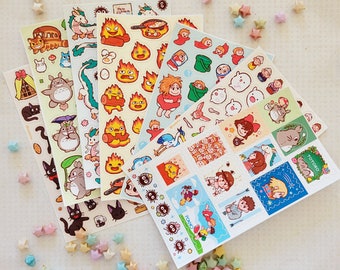 Niedliche Maskottchen Journaling Sticker Sheets