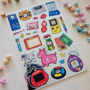 90's/2000's Childhood Sticker Sheets - Etsy