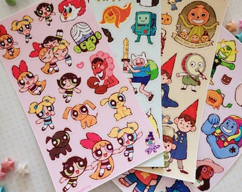 Kindheit Freunde Holo Sticker Bogen