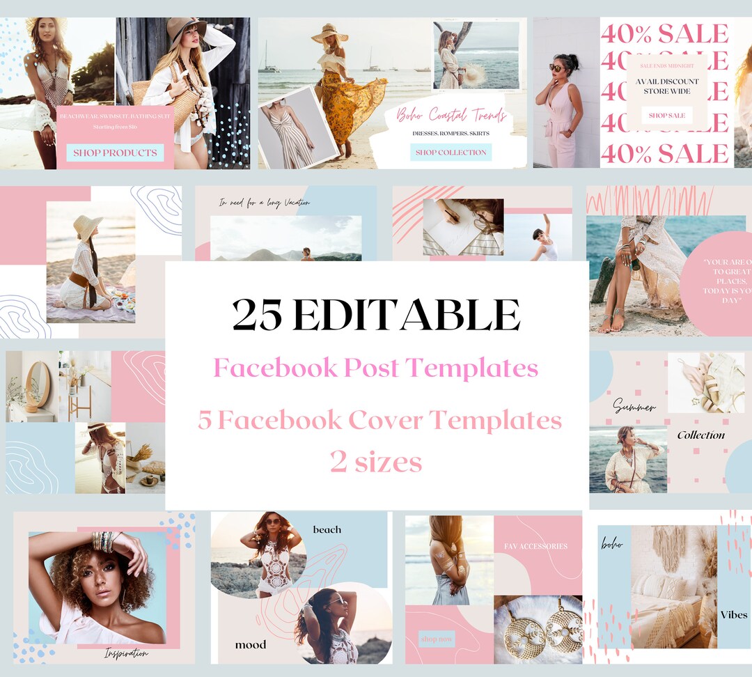 Canva Facebook Post Template Facebook Cover Template Fb Etsy Canva facebook post template facebook cover template fb etsy