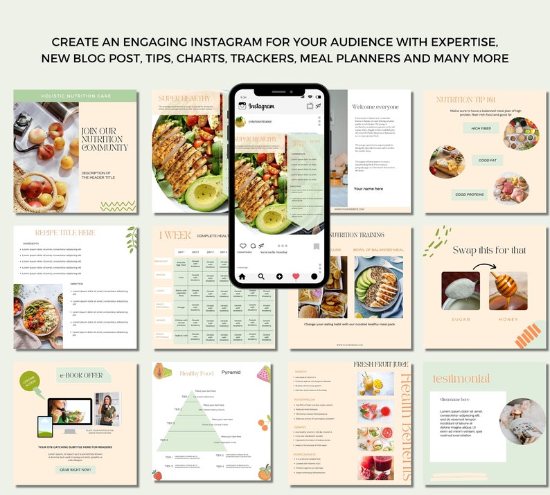coding templates: free code snippets for html, css,... Nutrition Instagram Post Templates Canva. Nutrition Coaching - Etsy