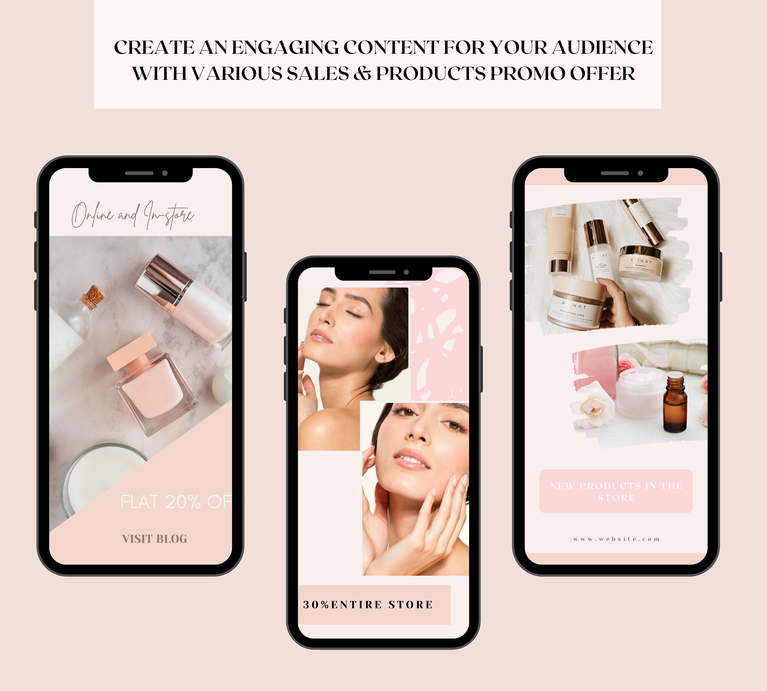 Beauty Social Media Story Templates. Skincare Instagram - Etsy Australia