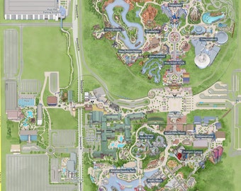Översikt över fastigheter i Disneyland Kalifornien