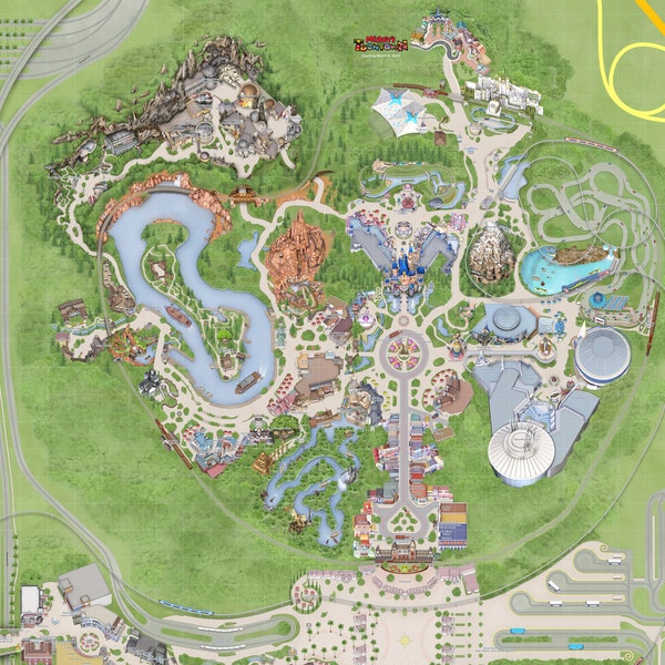 Carte Disneyland Californie 2023