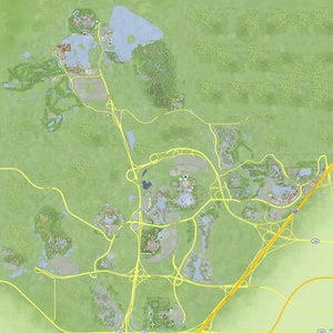 WDW Property and Parks Landkarten