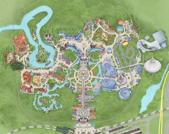 Magic Kingdom Park Map, updated for July 2023!!