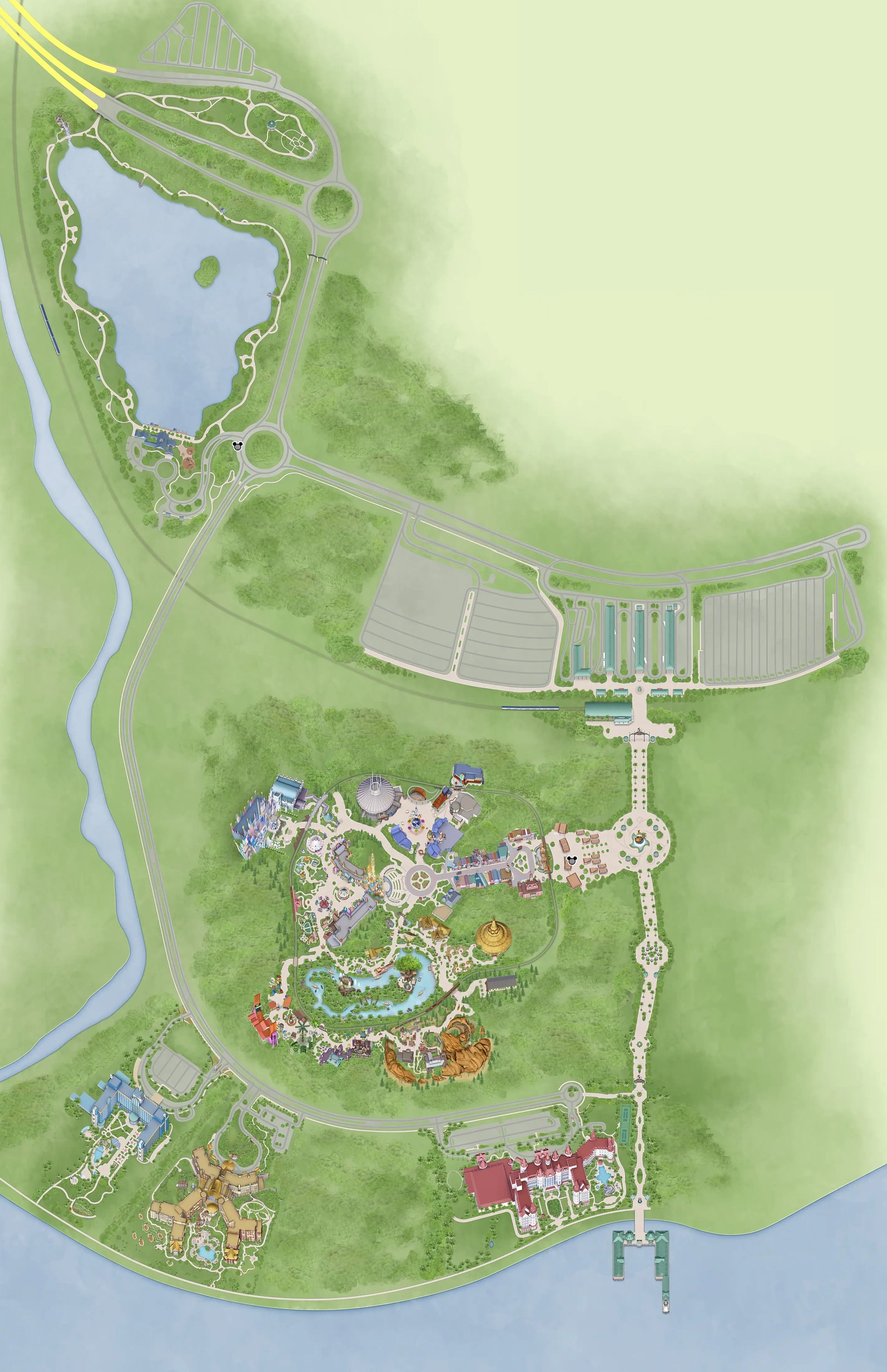 DLHK Disneyland Hong Kong Map Etsy