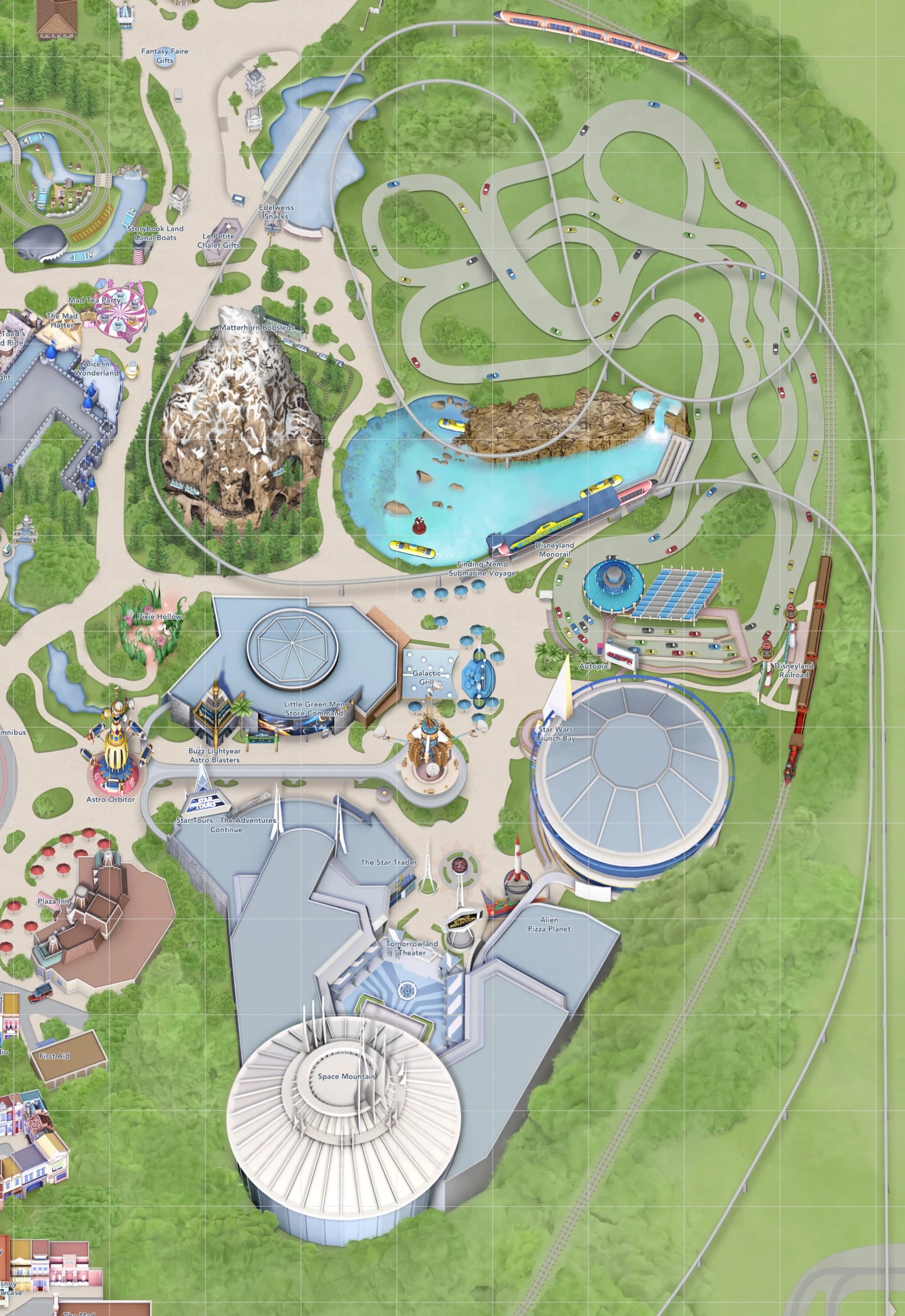【アメリカで購入】Disney MAPS Disney - アメリカ ディズニーランド・パーク 45周年 マップの