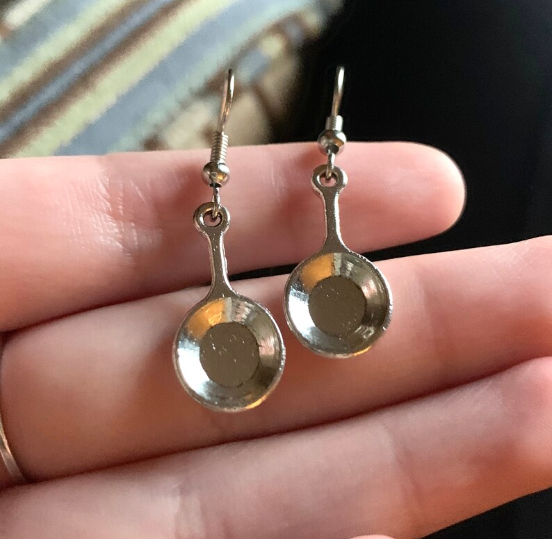 Silver Pan Earring