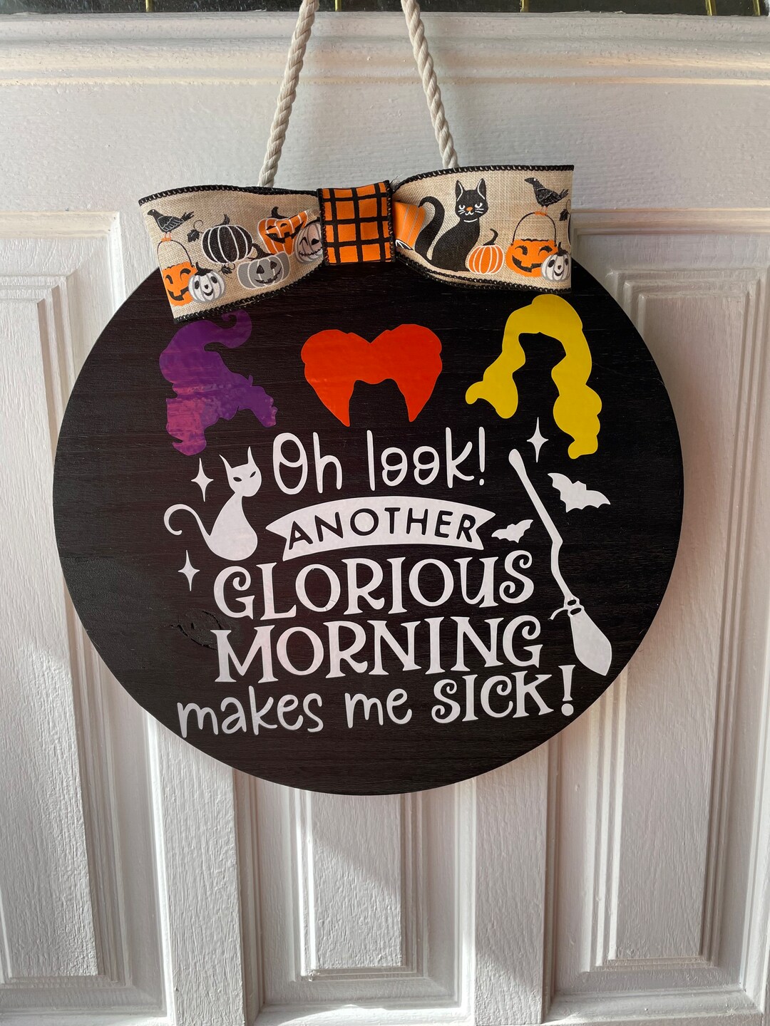 Hocus Pocus Themed Wood Door Hanger - Etsy