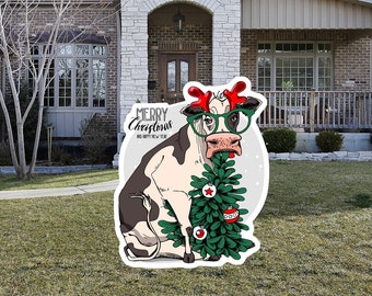 Merry Christmas Cow