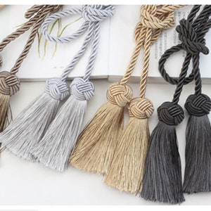 Luxurious Tie Back Curtain Rope with Tassels Available in 10 Colours, Perfect for Home Decoration image 7