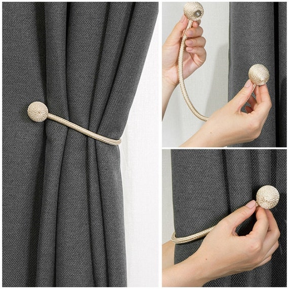 curtain tiebacks magnetic holders home decor