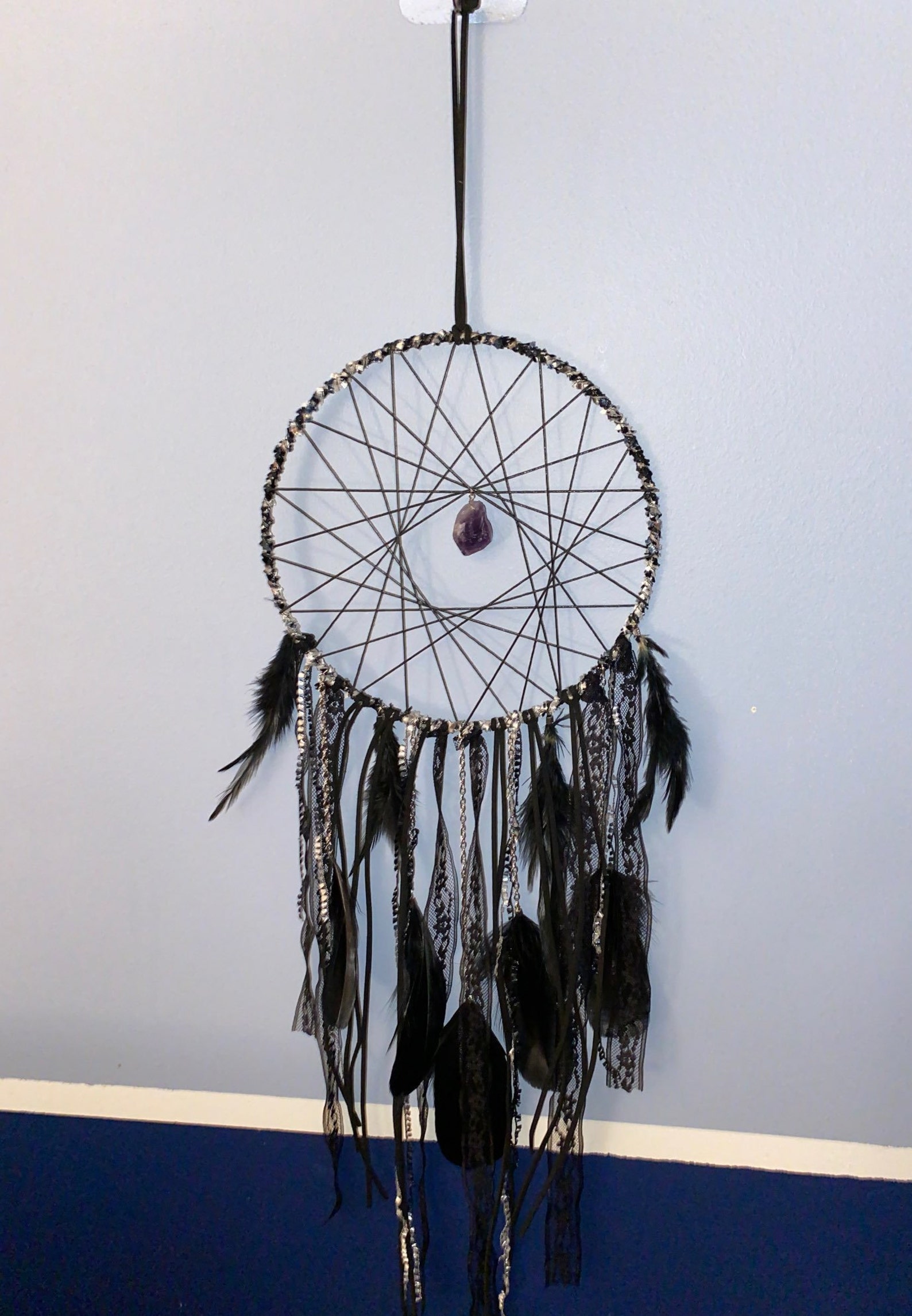 Dream Catcher Evil Eye/ Black Dream Catcher Boho Dream Catcher Wall