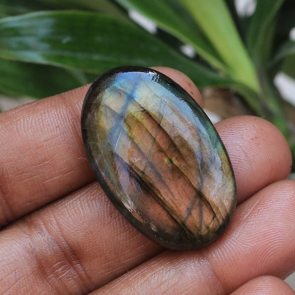 Unique Fire Labradorite , 22X35X6 MM, Oval Shape, Healing Crystal, Loose Stone, Jewelry Making Labradorite, Birth Gift