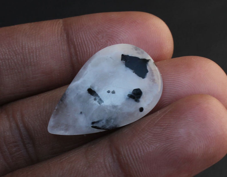 Loose Stone Gorgeous Moonstone Pear Shape Cabochon Gemstone Natural Moonstone Healing Stone Jewelry Moonstone Moonstone 16X25X4 MM !