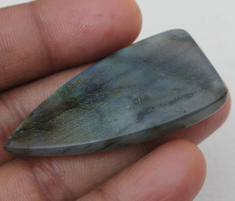 Healing Stone Labradorite 24X46X5 MM Amazing Labradorite Fancy Shape Cabochon Gemstone Black Rainbow Cabochon Jewelry Making Gems