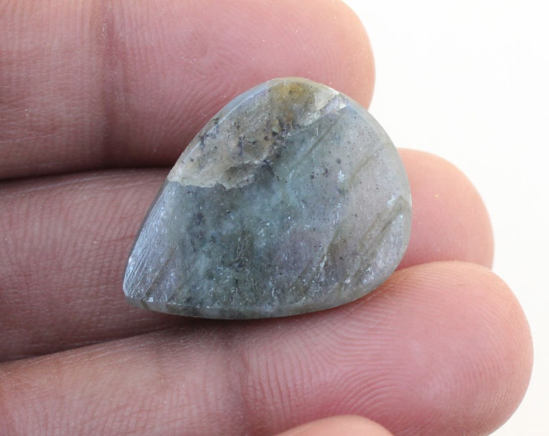 Jewelry Making Labradorite Healing Stone Labradorite 17X23X6 MM Awesome Labradorite Cute Pear Shape Cabochon Gemstone Black Rainbow