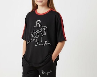 Renegade Kids  Set – Hi Ren Fan Gift, All-Over Print 2 Piece Outfit, Soft Stretch Children's Sleepwear Short Sleeve Shirt and Long Pants Set