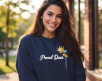 Kazakh Dears Sweatshirt, Kazakhstan Culture Fan Gift, Unisex Crewneck Jumper, Gift for Dear, Cultural Clothing, Ethnic Apparel