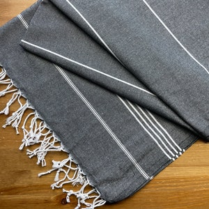 Turkish Peshtemal Towel-Dark Brown Green Black Bath Towel-100% Cotton Beach Towel-Striped Peshtemal-Light Pink Large Holiday Towel