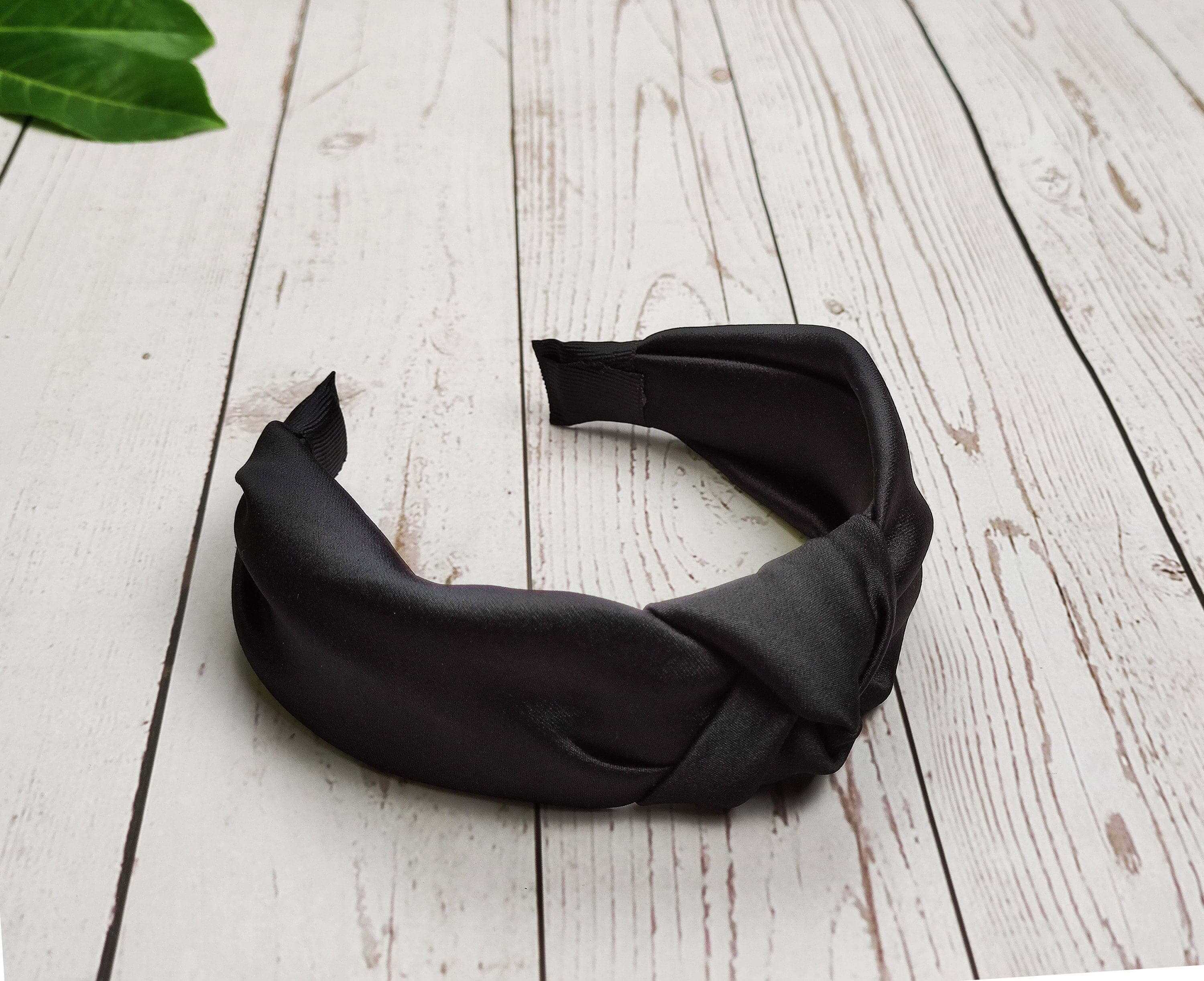 Black Satin Knotted Headband for Women - A Chic and Stylish  display picture 1