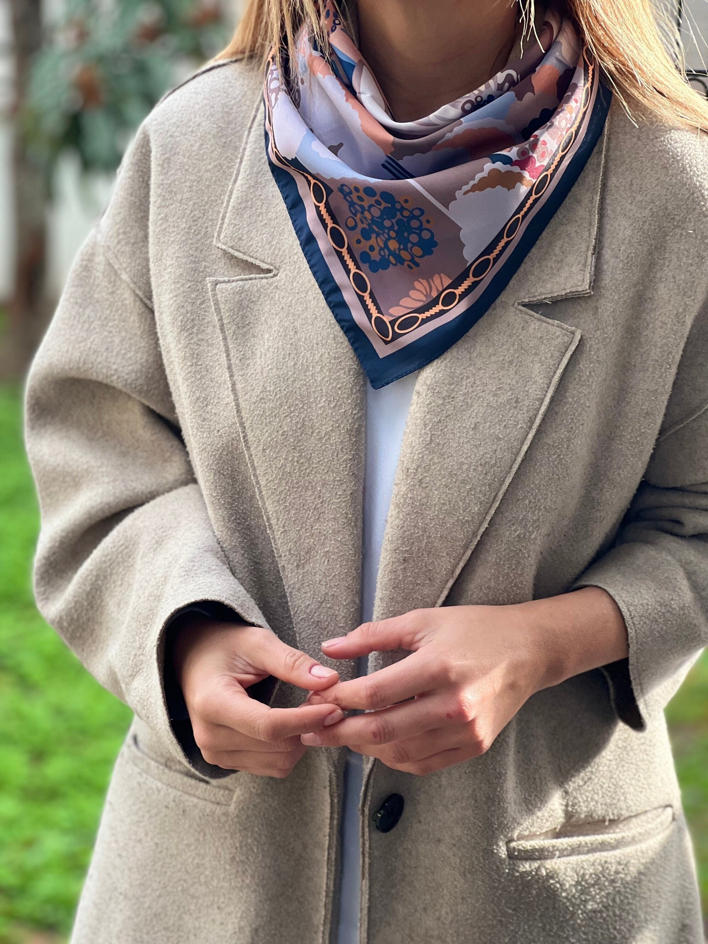 BLUE Flower Pattern HAIR SCARF Hair Scarf for Women Silk - Etsy Australia BLUE Flower Pattern HAIR SCARF Hair Scarf for Women Silk - Etsy Australia