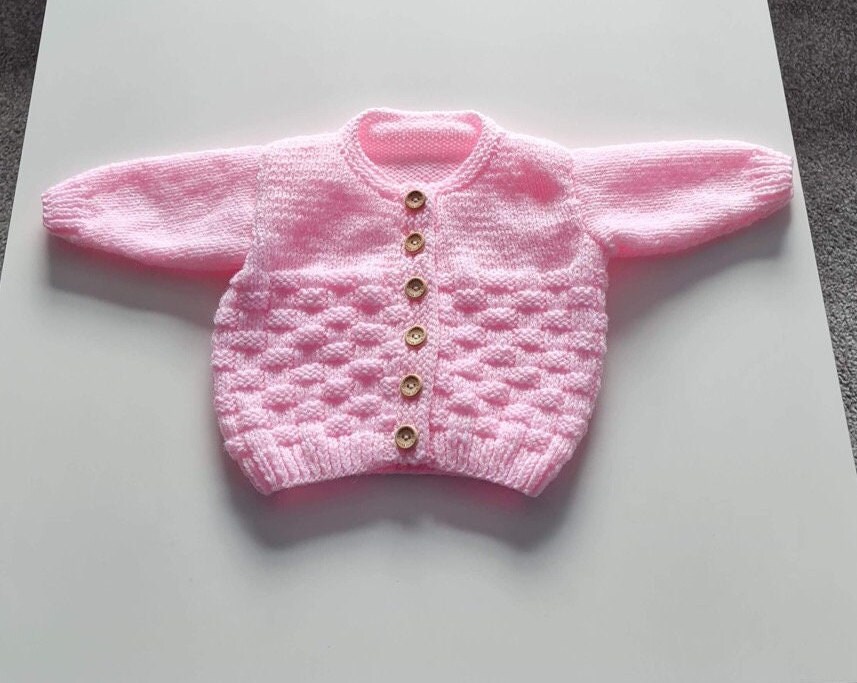 Knit Baby Cardigan - Etsy UK