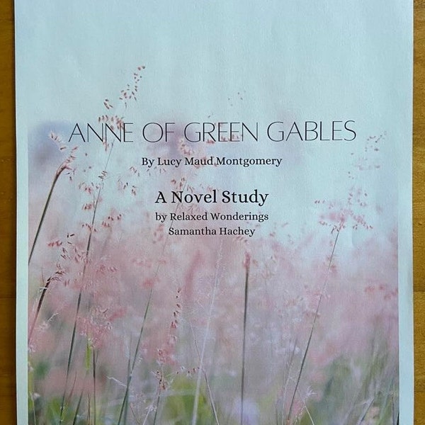 Anne of Green Gables Novel Study