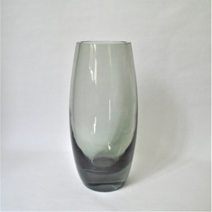 Per Lütken for Holmegaard 10 inch Tall Glass Hellas Vase Midcentury Modern
