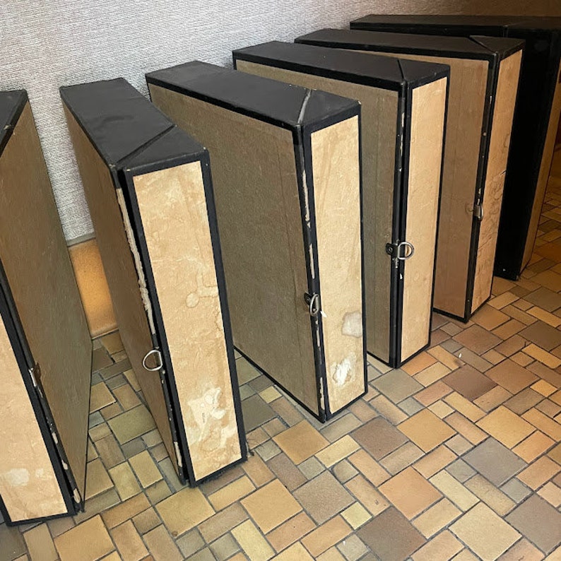 Six Vintage Fliptop Sheet Music Storage Boxes Etsy